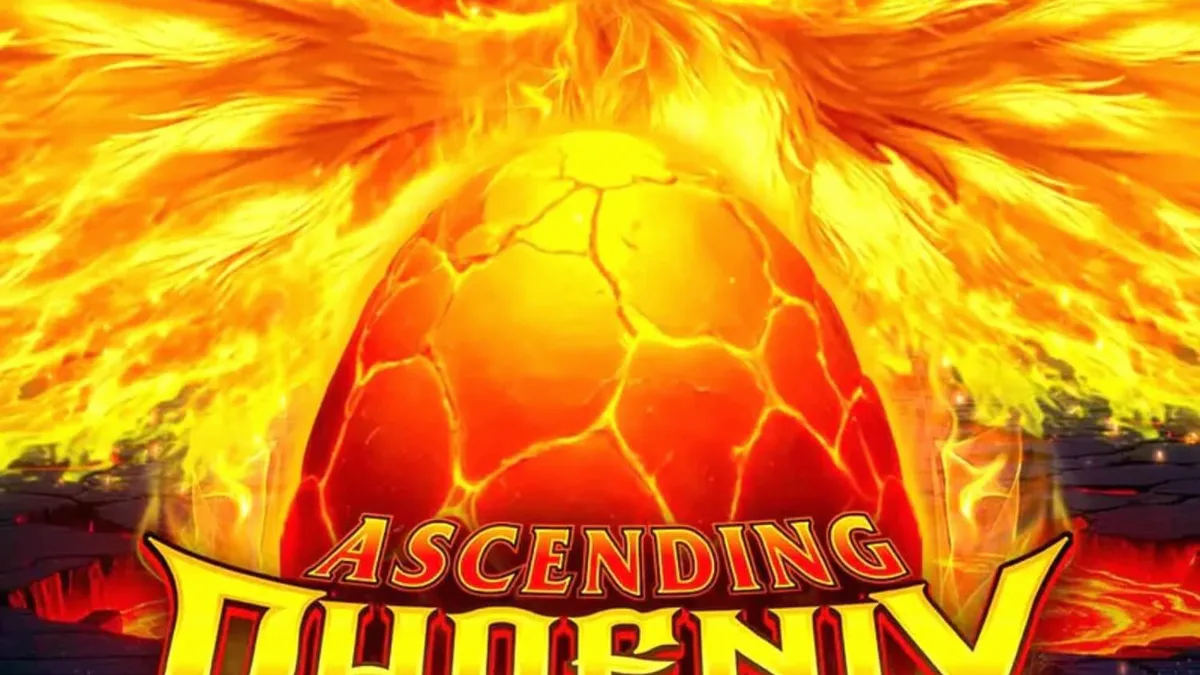 Visual megah dari slot Ascending Phoenix Blaze Gold Blitz Ultimate dengan nuansa emas dan api